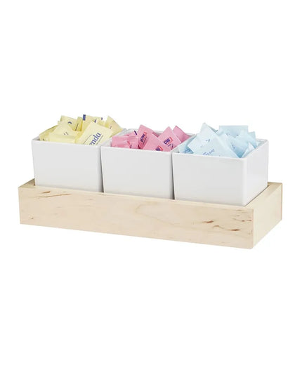 Kệ Hũ Gia Vị Cà Phê/Trà Cal-Mil 22376-3-71 Hình Chữ Nhật 3 Ngăn - Trắng/Be