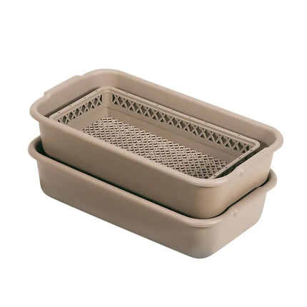 Kệ Rửa Dao Muỗng Nĩa Vollrath 1393 - Nửa Khay & Dạng Hở, Nhựa Co-polymer, Be