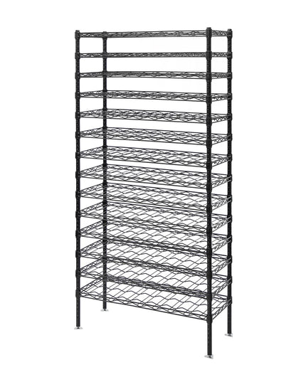 Kệ Rượu Vang Công Nghiệp Quantum Food Service 188 cmH Sức Chứa 126 Chai Đen WR74-1436WSBK