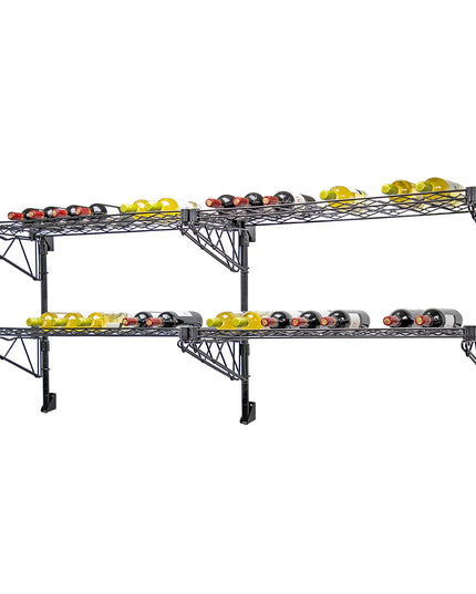 Kệ Rượu Vang Công Nghiệp Quantum Food Service Sức Chứa 36 Chai Đen WC34-1436WBK-4