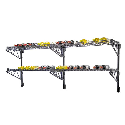 Kệ Rượu Vang Công Nghiệp Quantum Food Service Sức Chứa 36 Chai Đen WC34-1436WBK-4