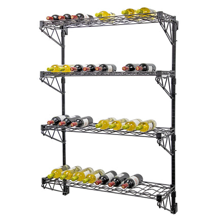 Kệ Rượu Vang Công Nghiệp Quantum Food Service Sức Chứa 36 Chai Đen WC54-1436WBK-4
