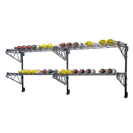 Kệ Rượu Vang Công Nghiệp Quantum Food Service Sức Chứa 48 Chai Đen WC34-1448WBK-4