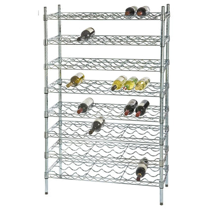 Kệ Rượu Vang Focus FWSK3663CH Cao 160 cm Chứa 90 Chai Mạ Crôm