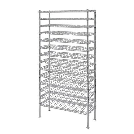 Kệ Rượu Vang Quantum Food Service 188 cmH Sức Chứa 126 Chai, Mạ Crôm (WR74-1436WSC)