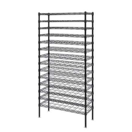 Kệ Rượu Vang Quantum Food Service Cao 218.4 cm Sức Chứa 204 Chai Màu Đen WR86-1448WSBK