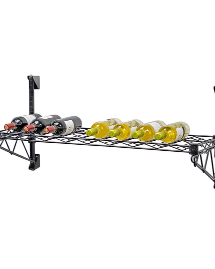 Kệ Rượu Vang Quantum Food Service Chứa 9 Chai Màu Đen WC14-1436WBK