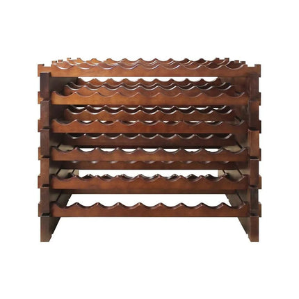Kệ Rượu Vang Vinotemp EP-4472-108S Epicureanist 79.4 cm Sức Chứa 108 Chai Gỗ Thông Nhuộm Màu