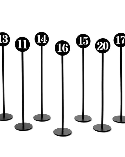 Kệ Số Bàn American Metalcraft NSB30 25.4 cm Thẻ Số 21-30 Inox Đen