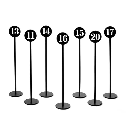 Kệ Số Bàn American Metalcraft NSB30 25.4 cm Thẻ Số 21-30 Inox Đen