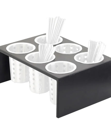 Kệ Trưng Bày Dao Muỗng Nĩa 6 Ngăn Cal-Mil 1425-6-96, Tre Midnight Bamboo
