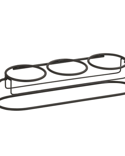Kệ Trưng Bày Hũ Cà Phê/Trà 3 Ngăn Chữ Nhật Cal-Mil 22602-16-13 - Trong Suốt/Đen