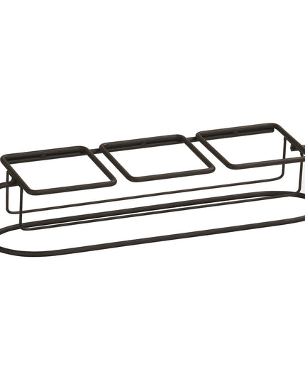 Kệ Trưng Bày Hũ Cà Phê/Trà 3 Ngăn Chữ Nhật Cal-Mil 22802-3-13 - Trong Suốt/Đen