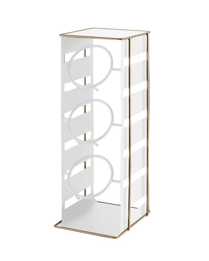 Kệ Trưng Bày Ống Đựng Dao Dĩa 3 Tầng Cal-Mil 22086-15 17.8 cm x 18.4 cm x 47 cm Kim Loại Trắng/Vàng