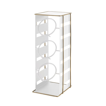 Kệ Trưng Bày Ống Đựng Dao Dĩa 3 Tầng Cal-Mil 22086-15 17.8 cm x 18.4 cm x 47 cm Kim Loại Trắng/Vàng