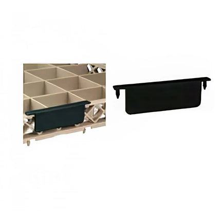 Kẹp Mã Màu Vollrath 1009-06 Cho Thanh Nối Kệ Rửa Cỡ Lớn 11.1 x 4.1 cm, Trơn, Đen
