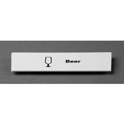 Kẹp Nhận Dạng Extender Gắn Nhanh Cambro CECBE15240 cmLy Bia" Cho Tất Cả Camrack - 12.7 cm x 4 cm, Trắng