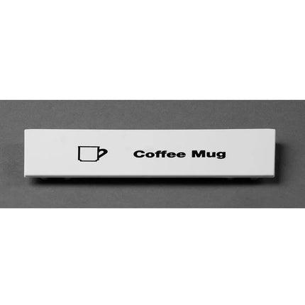 Kẹp Nhận Dạng Extender Gắn Nhanh Cambro CECCM15240 cmCốc Cà Phê" Cho Tất Cả Camrack - 12.7 cm x 4 cm, Trắng