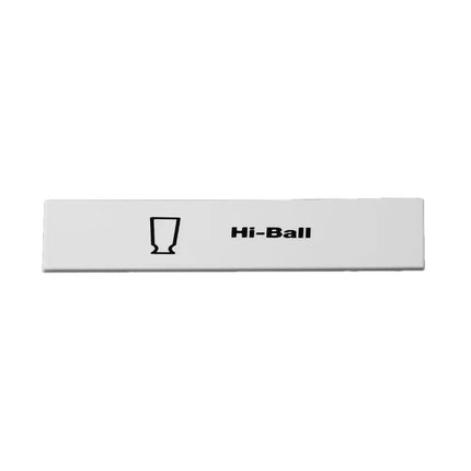Kẹp Nhận Dạng Extender Gắn Nhanh Cambro CECHB15240 cmLy Highball" Cho Tất Cả Camrack - 12.7 cm x 4 cm, Trắng