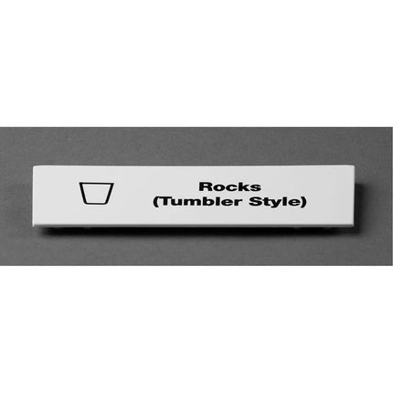 Kẹp Nhận Dạng Extender Gắn Nhanh Cambro CECRT15240 cmLy Rocks Tumbler" Cho Tất Cả Camrack - 12.7 cm x 4 cm, Trắng