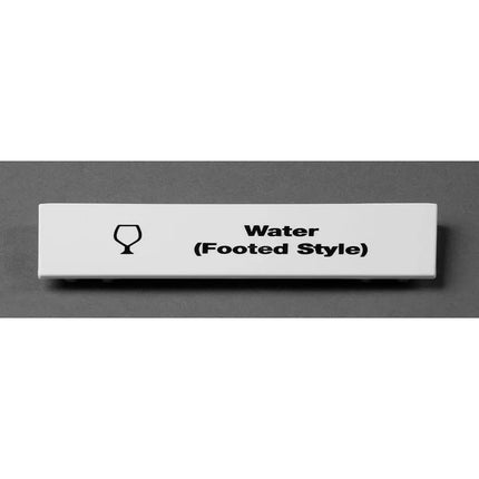 Kẹp Nhận Dạng Extender Gắn Nhanh Cambro CECWF15240 cmLy Nước Chân Đế" Cho Tất Cả Camrack - 12.7 cm x 4 cm, Trắng