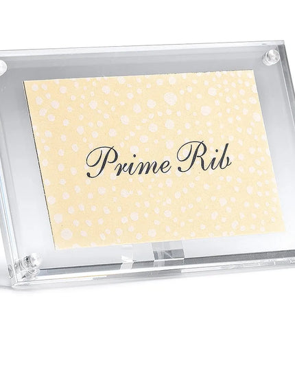 Kẹp Thẻ Menu Acrylic Từ Tính Tablecraft A362 10.2 x 3.2 x 6.4 cm, Hình Chữ Nhật