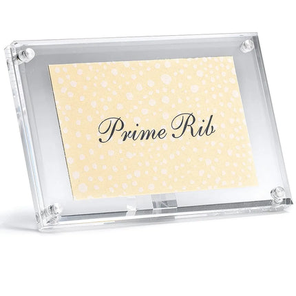 Kẹp Thẻ Menu Acrylic Từ Tính Tablecraft A362 10.2 x 3.2 x 6.4 cm, Hình Chữ Nhật