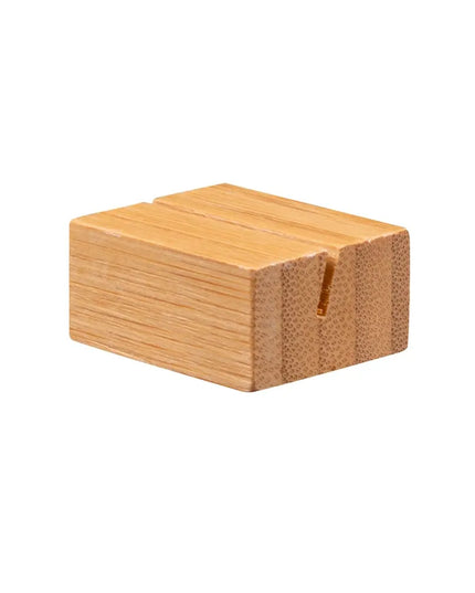 Kẹp Thẻ Menu Để Bàn American Metalcraft BAMCH125 3.2 x 2.9 cm, Tre Tự Nhiên