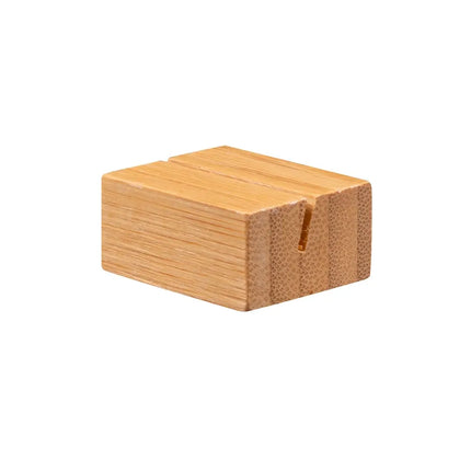 Kẹp Thẻ Menu Để Bàn American Metalcraft BAMCH125 3.2 x 2.9 cm, Tre Tự Nhiên