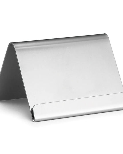 Kẹp Thẻ Menu Inox Tablecraft B17 Có Gờ Chặn, 6.4 x 5 x 5 cm