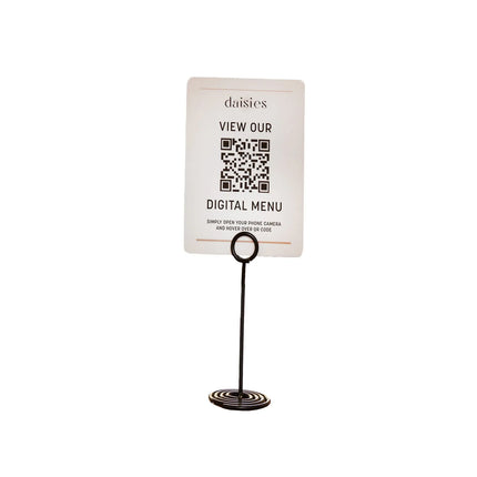 Kẹp Thẻ Số American Metalcraft NSB6 15.2 cm, Thép, Đen