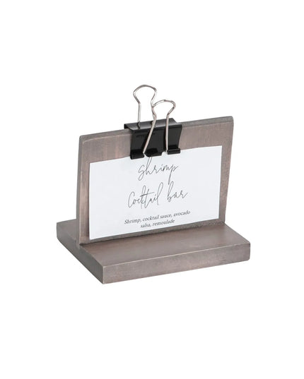 Kẹp Thực Đơn Clipboard Cal-Mil 2036-32-110 10.2 x 5.1 x 1.9 cm Gỗ Thông Gray Wash