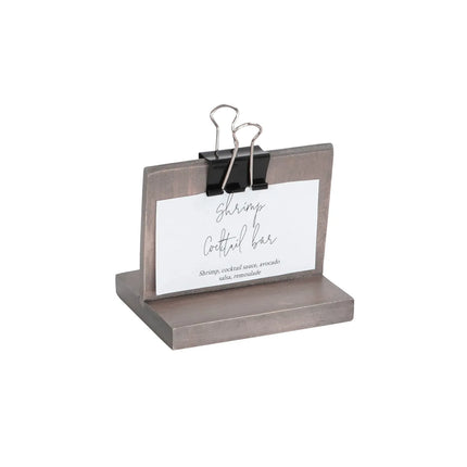 Kẹp Thực Đơn Clipboard Cal-Mil 2036-32-110 10.2 x 5.1 x 1.9 cm Gỗ Thông Gray Wash