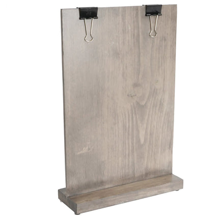 Kẹp Thực Đơn Clipboard Cal-Mil 2036-811-110 23.5 x 6.4 x 34.3 cm Gỗ Thông Gray Wash