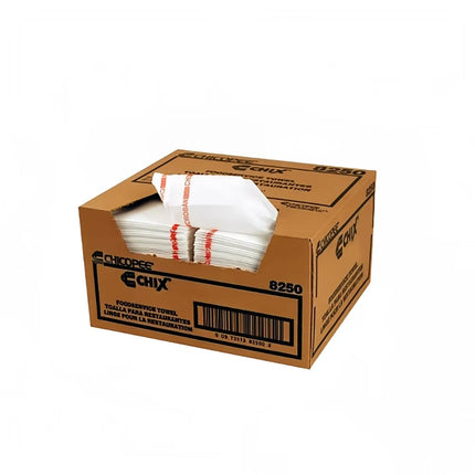 Khăn Bếp Chicopee Chix® 8250 Sợi Tổng Hợp Sọc Đỏ 61 cm x 33 cm