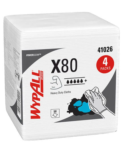 Khăn Bếp Kimberly-Clark WypAll® 41026 Sợi-Polypropylene Trắng 32 cm x 30 cm