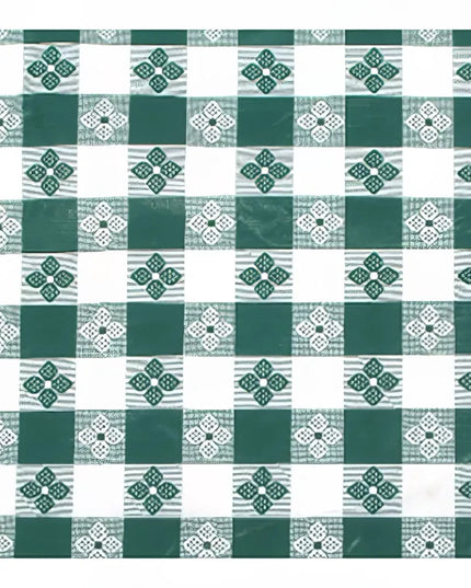 Khăn Trải Bàn Chữ Nhật Winco TBCO-90G PVC Lót Cotton 132 x 229 cm Màu Xanh Lá