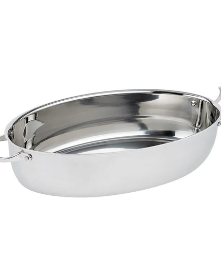 Khay Au Gratin Oval Trưng Bày Vollrath 49445 Miramar® 6.9 lít Thép Không Gỉ, Bếp Từ