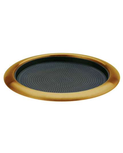 Khay Chống Trượt Service Ideas TR119RIVG 27.9 cm - Lót Cao Su Tháo Rời, Màu Vàng Cổ Điển