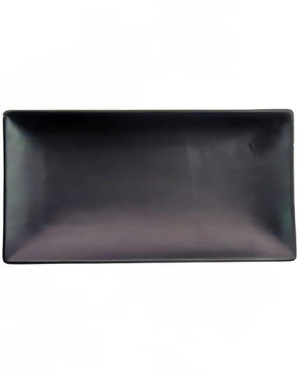 Khay Chữ Nhật Kiểu Nhật CAC 666-13-BLK 29.2 x 16.5 cm, Gốm, Đen