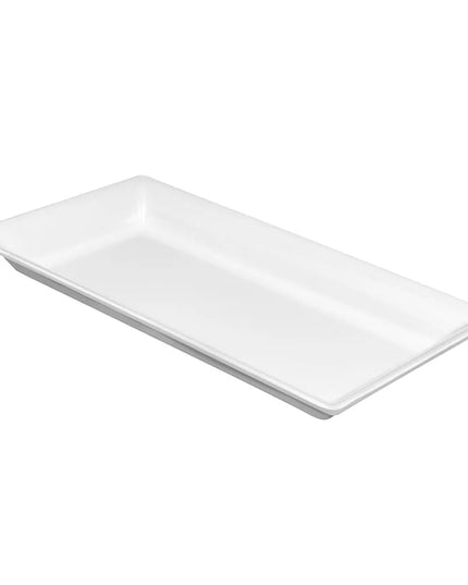 Khay Chữ Nhật Melamine American Metalcraft MEL19 36.2 cm x 19.1 cm, Trắng