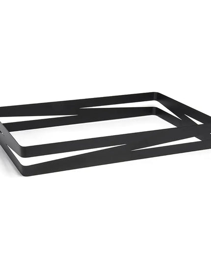 Khay Chứa Đá Chữ Nhật Front of the House BHO088BKI20 50.8 cm x 30.5 cm x 7 cm, Inox, Bề Mặt Nhám Đen