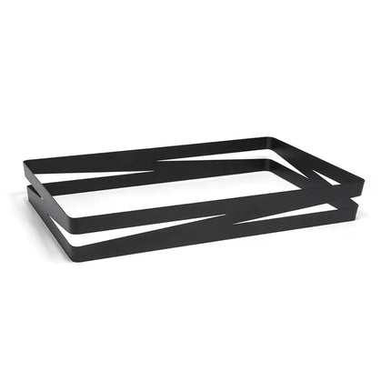 Khay Chứa Đá Chữ Nhật Front of the House BHO088BKI20 50.8 cm x 30.5 cm x 7 cm, Inox, Bề Mặt Nhám Đen