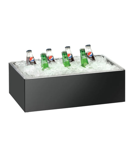 Khay Đá Chữ Nhật Cal-Mil 368-12-17 50.8 cm x 30.5 cm x 15.2 cm, Nhựa, Đen