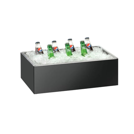 Khay Đá Chữ Nhật Cal-Mil 368-12-17 50.8 cm x 30.5 cm x 15.2 cm, Nhựa, Đen