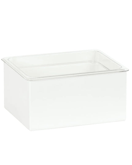 Khay Đá Hình Chữ Nhật Cal-Mil 23712-10-15 25.4 cm x 30.5 cm x 15.2 cm, Kim Loại Trắng