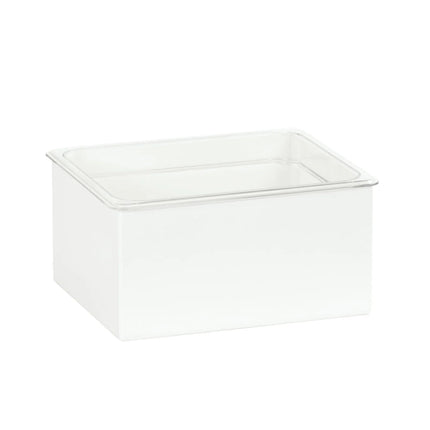 Khay Đá Hình Chữ Nhật Cal-Mil 23712-10-15 25.4 cm x 30.5 cm x 15.2 cm, Kim Loại Trắng