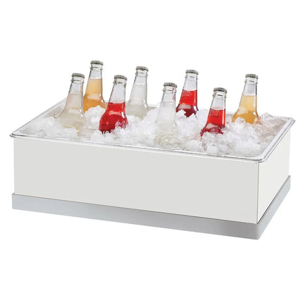 Khay Đá Hình Chữ Nhật Cal-Mil 3005-12-55 51.4 cm x 31.1 cm x 15.9 cm, Trắng Inox