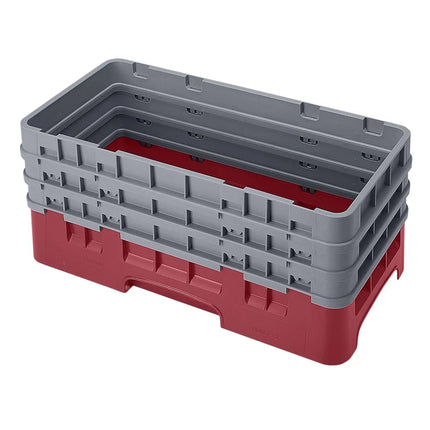 Khay Đế Camrack Cambro HBR712416 Nửa Khay, 3 Thanh Nối, Màu Đỏ Cranberry