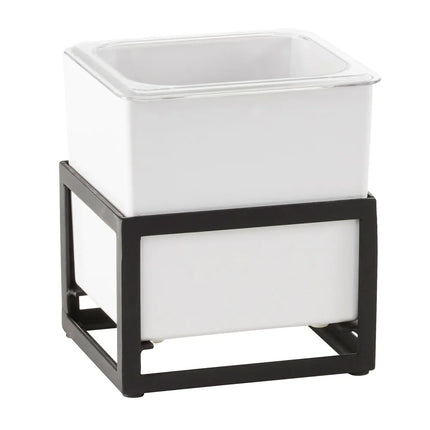 Khay Đựng Đá Cal-Mil 22020-6-13 Kèm Khay Melamine Trắng - 16.5 cm x 17.8 cm x 20.3 cm, Khung Sắt